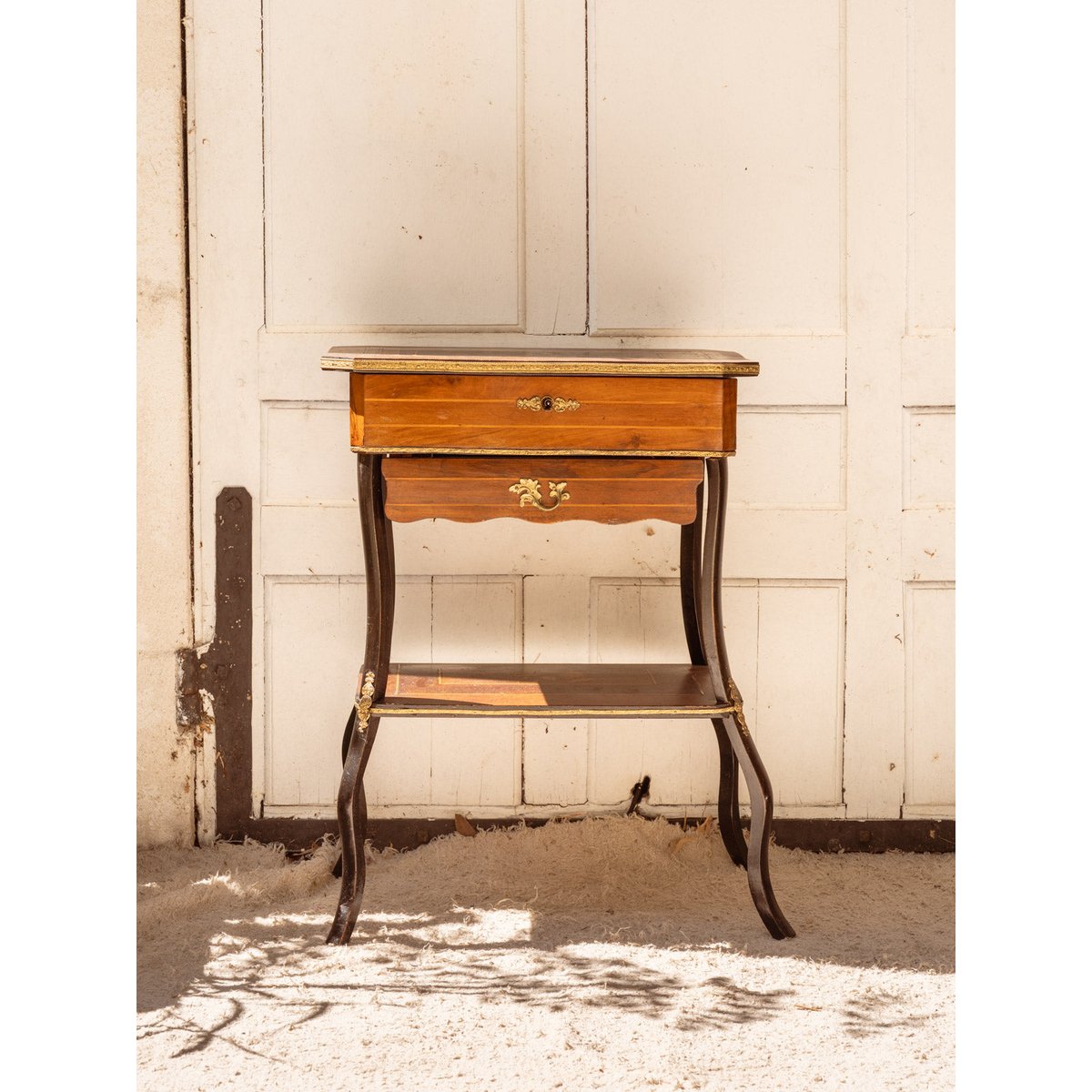 Coiffeuse Napoléon III en bois Louise N°322 - Bon état bois foncé, DEBONGOUT