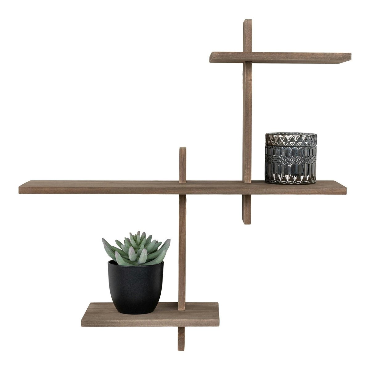 Etagère murale déstructurée en bois TALLINN bois naturel, PIER IMPORT