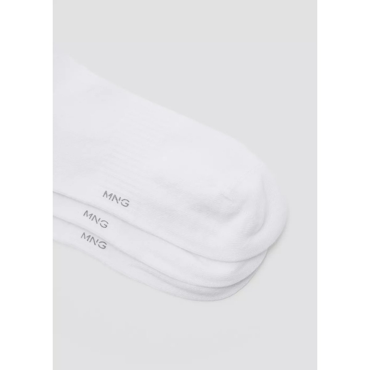 Lot 3 paires de chaussettes coton blanc, MANGO MAN