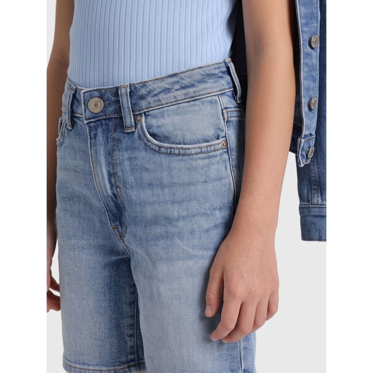 Short En Denim light blue denim, KIDS ONLY