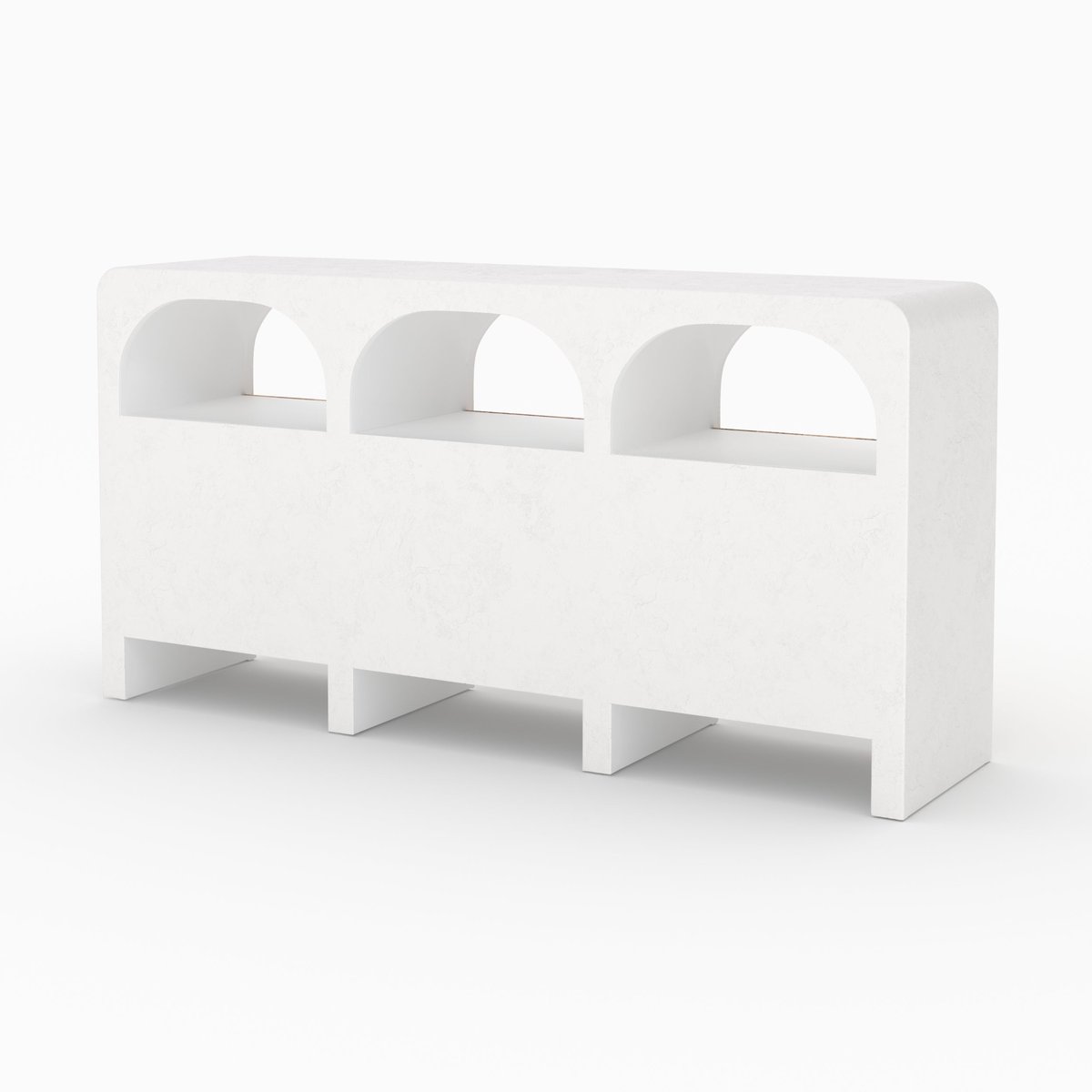 Buffet en plâtre et bois - FIRA blanc cassé, MAISON PAVANE