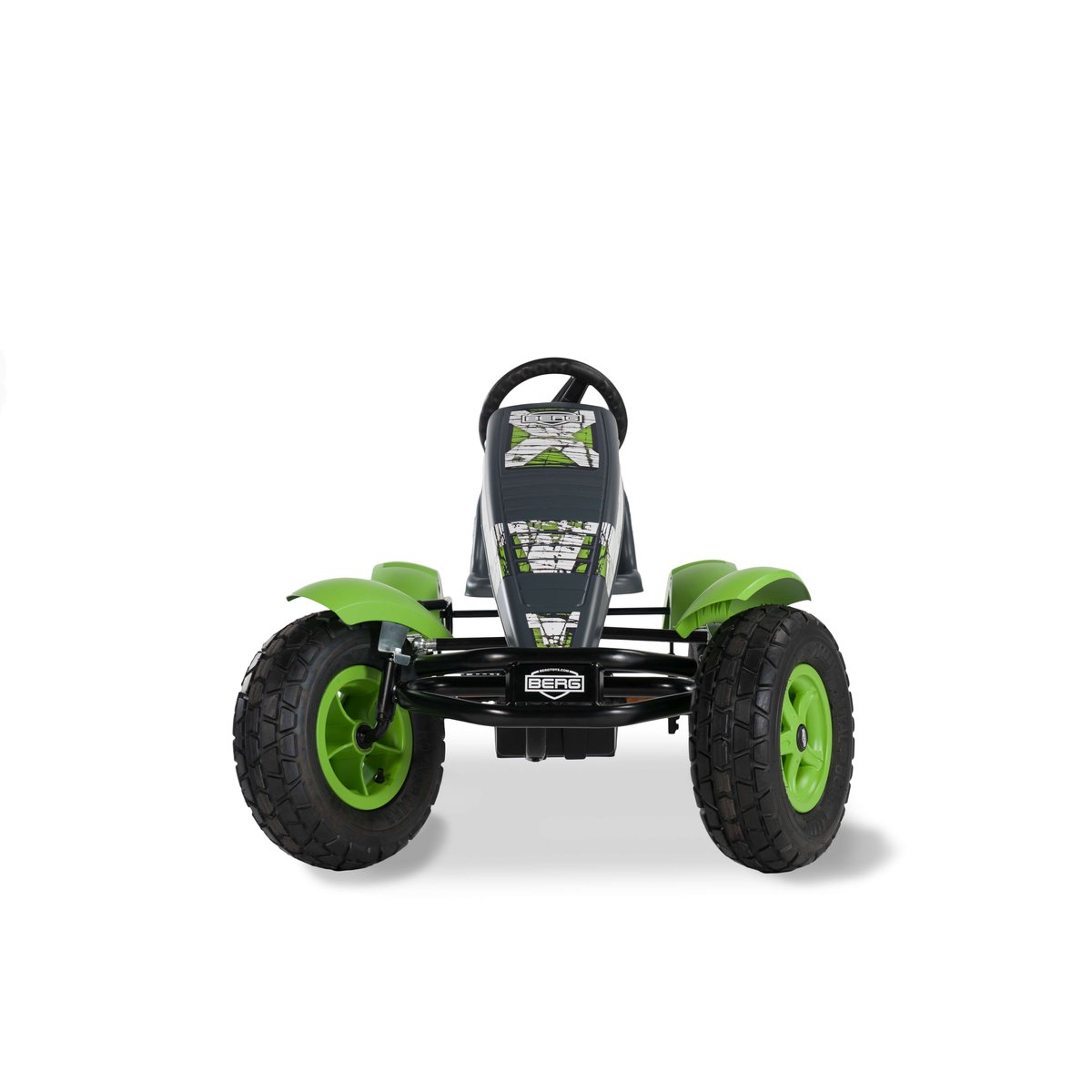 Kart à Pédales pour Enfants, 5+ Ans, XL X-Plore BFR green/grey, BERG TOYS