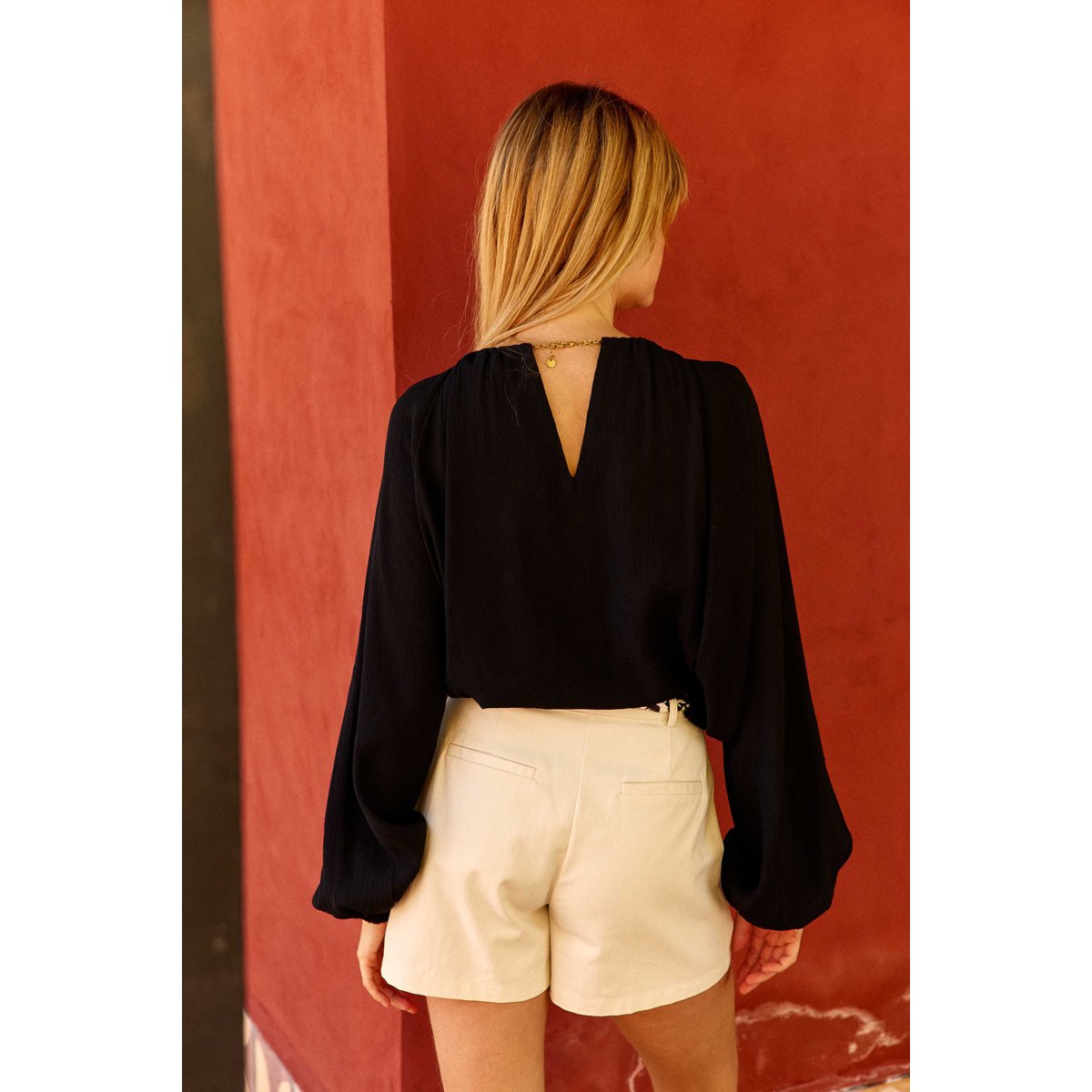Short droite uni SHANA 63-creme, LA PETITE ETOILE