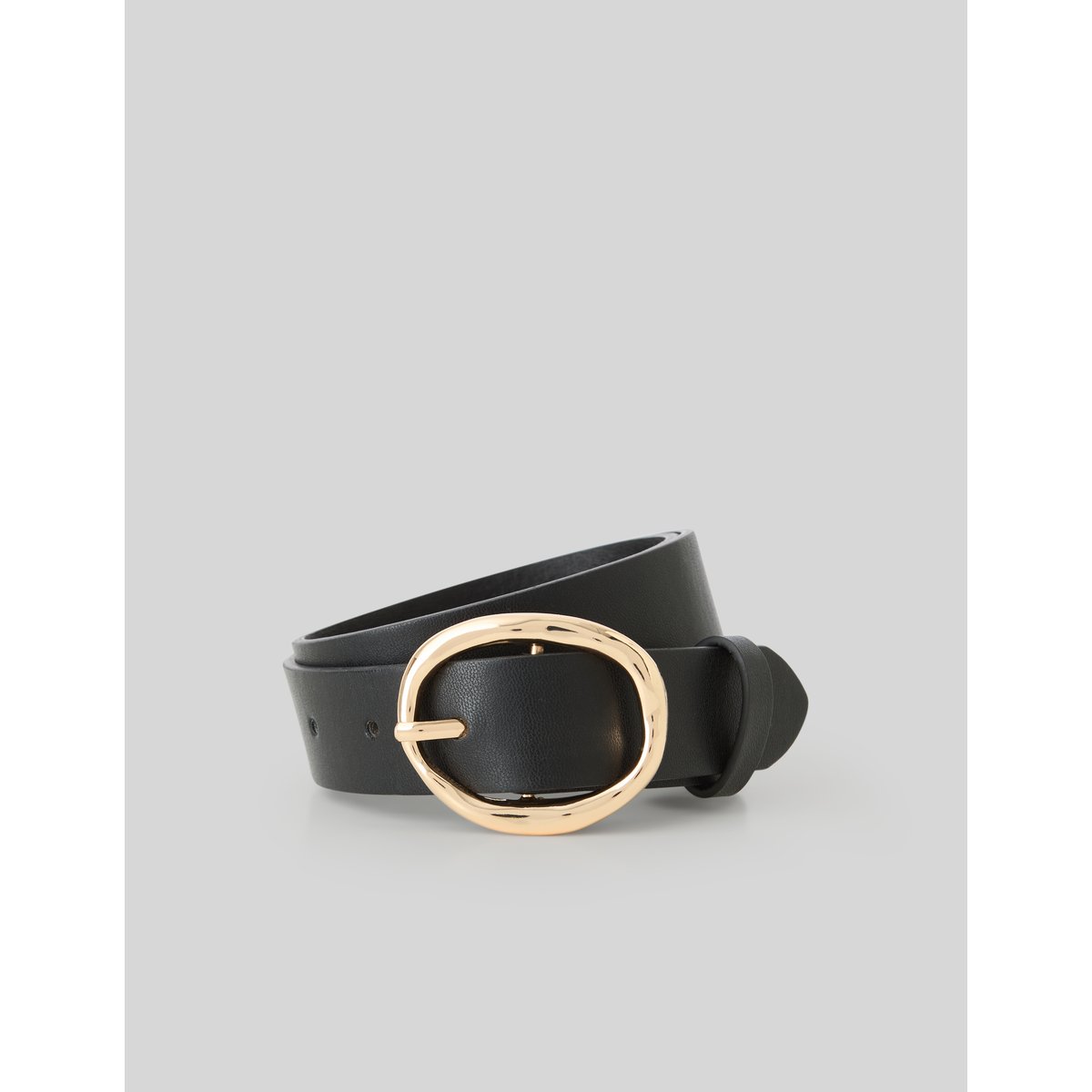 Ceinture boucle métallique noir, BZB