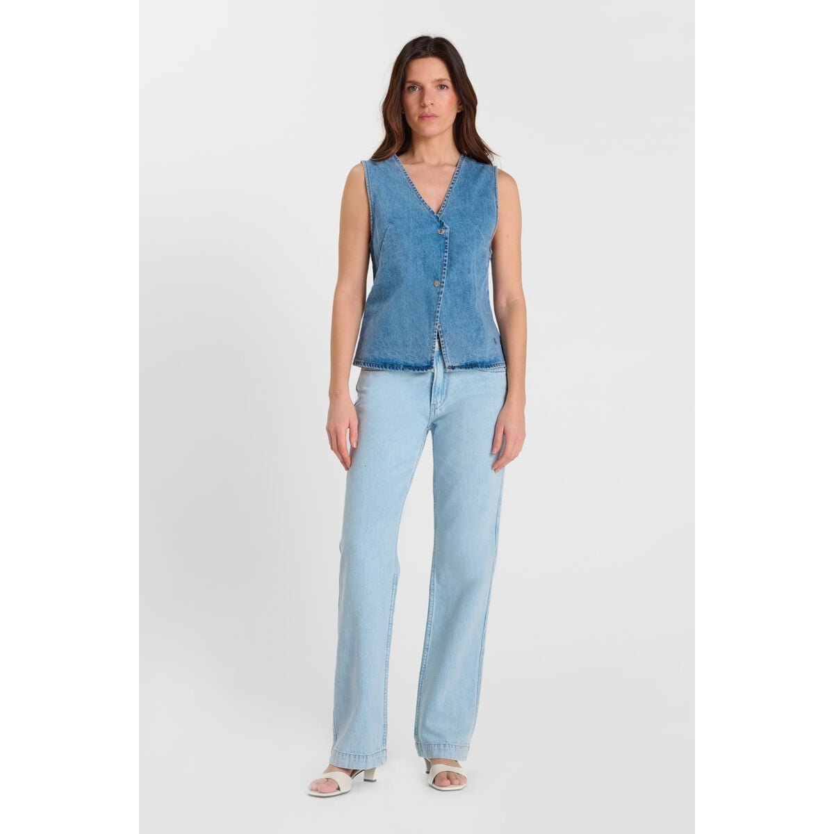 Gilet sans manches MELORA blue, LE TEMPS DES CERISES