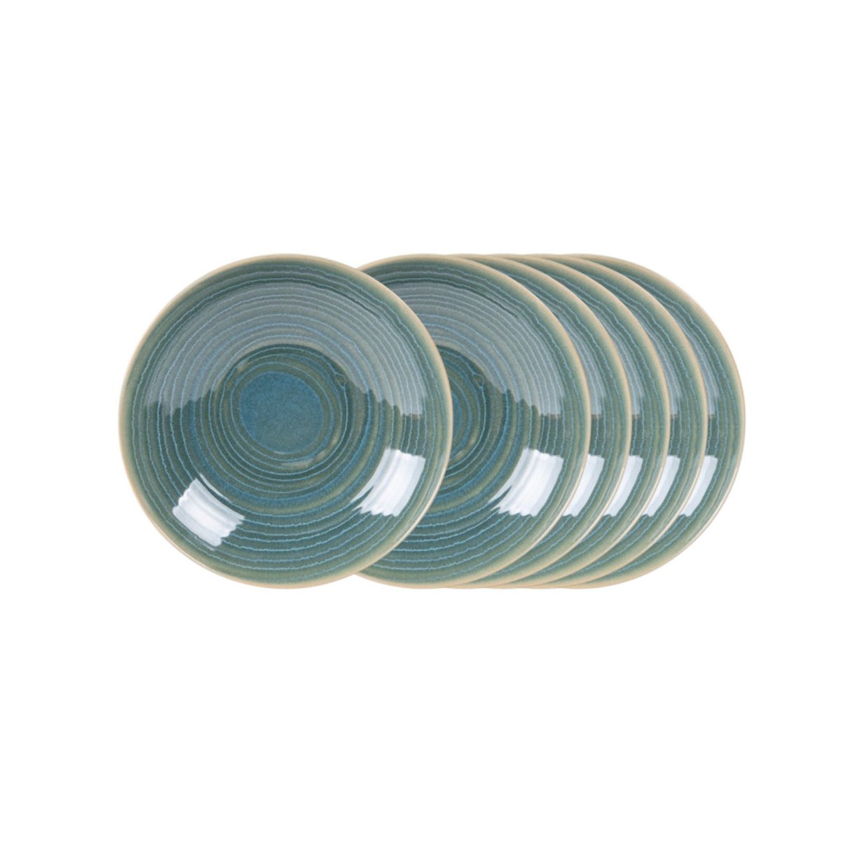 Assiette à dessert moon lagon 21 cm (lot de 6) bleu, TABLE PASSION