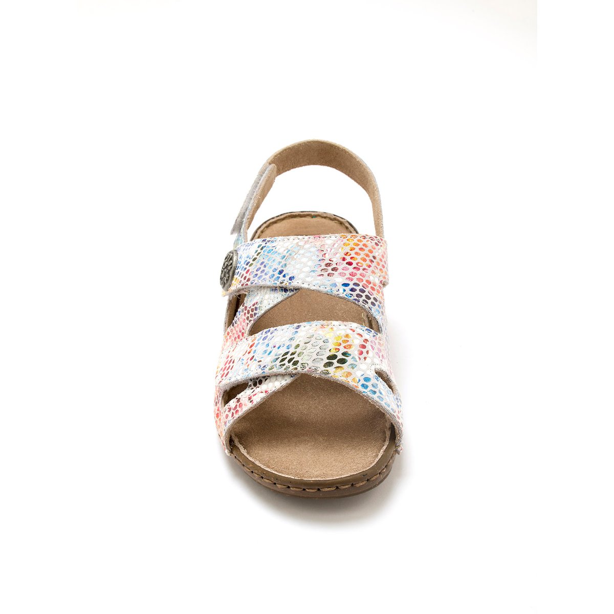 Sandales pieds sensibles imprimé blanc, PEDICONFORT