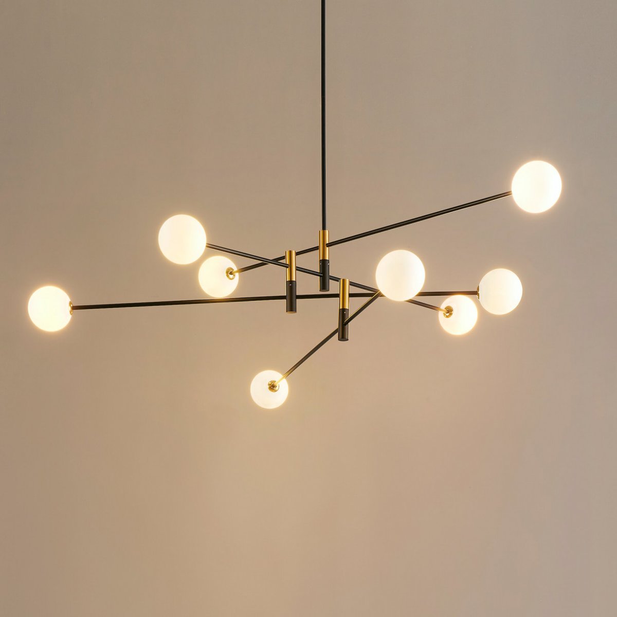 Grande suspension ultra moderne - RODIA noir, KOSILUM
