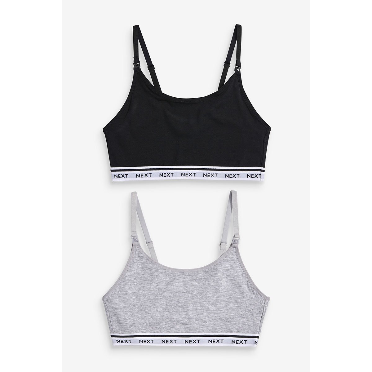 Brassières maternité, lot de 2 noir, gris, NEXT