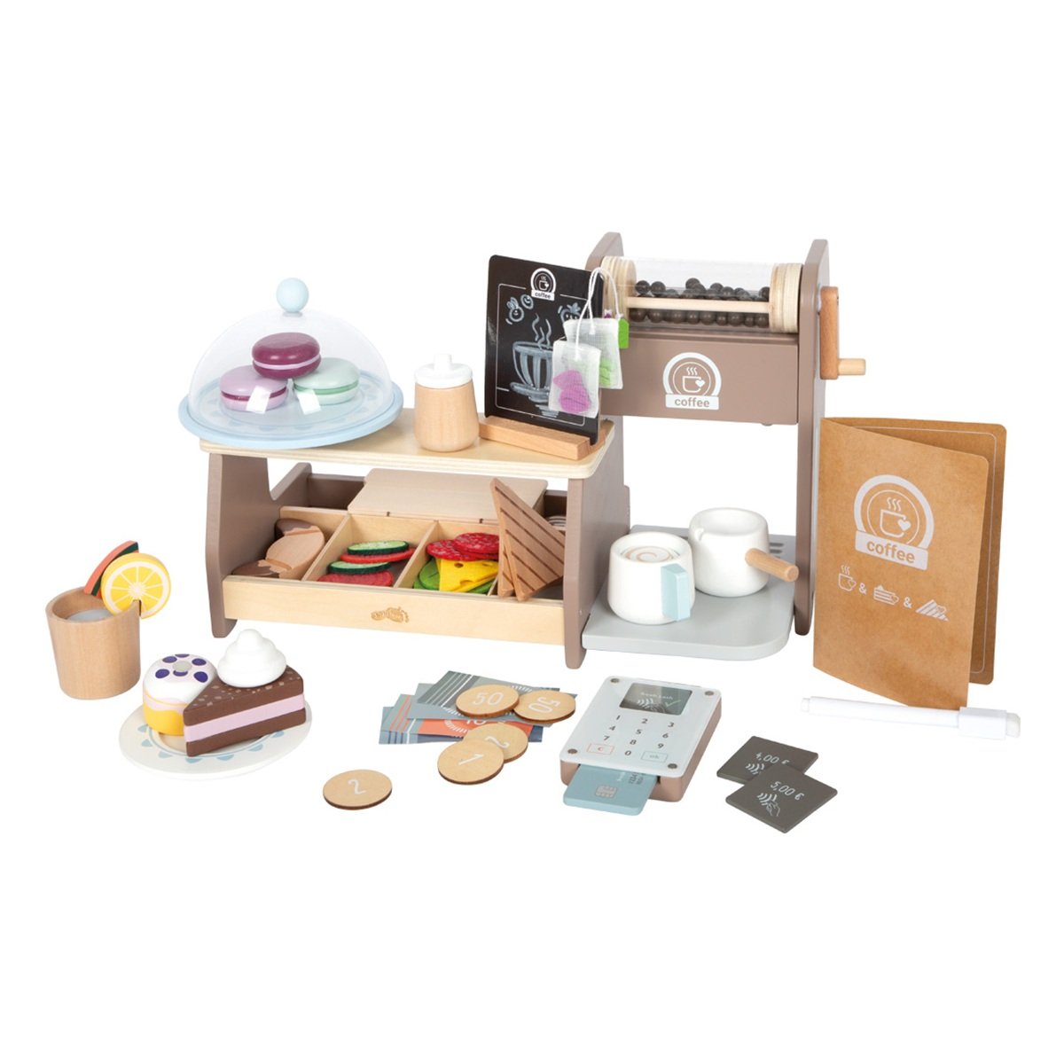 Set de café barista marron, SMALL FOOT COMPANY