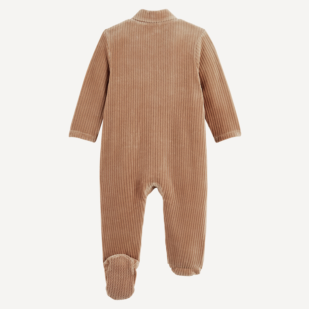 Pyjama 1 pièce en velours côtelé marron, LA REDOUTE COLLECTIONS
