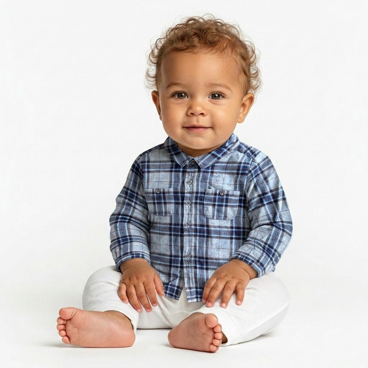 Chemise bébé - Très bon état marron, BONPOINT