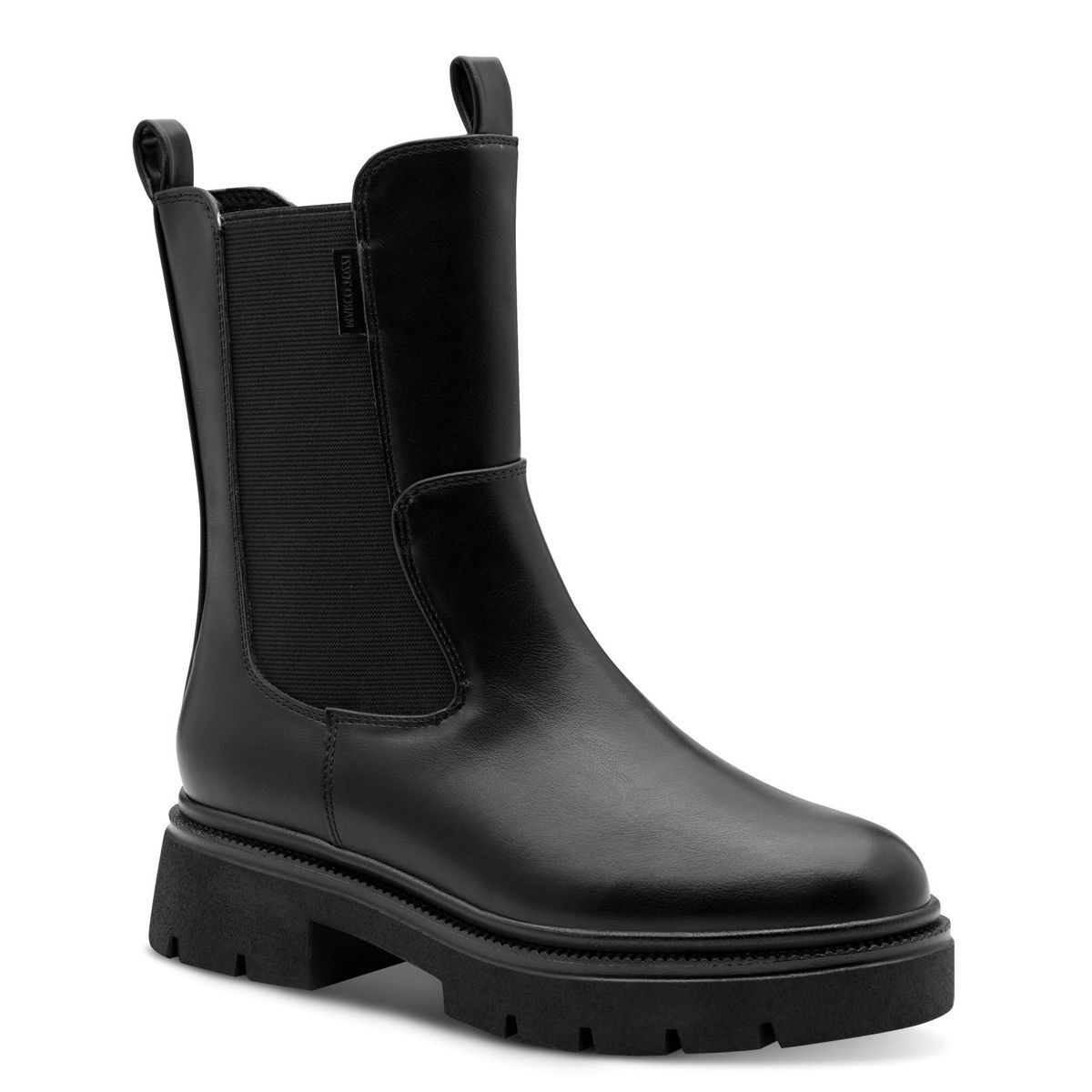 Bottine Chelsea talon bloc noir, MARCO TOZZI