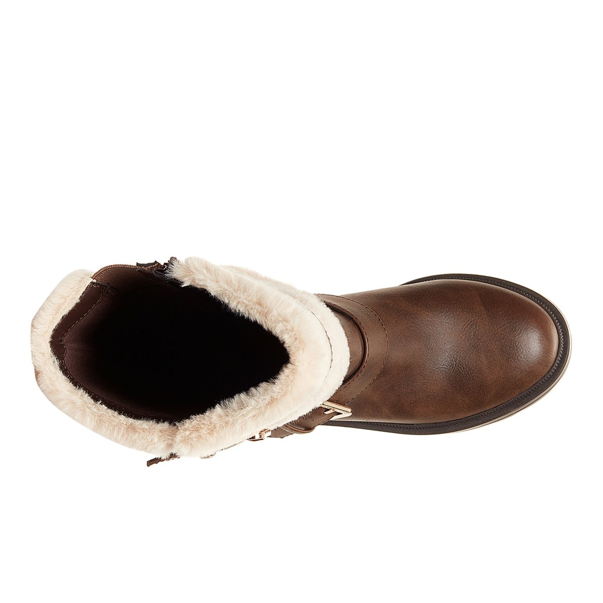 Bottes hauteur genoux à boucle et zip IGLOO marron, ROCKET DOG