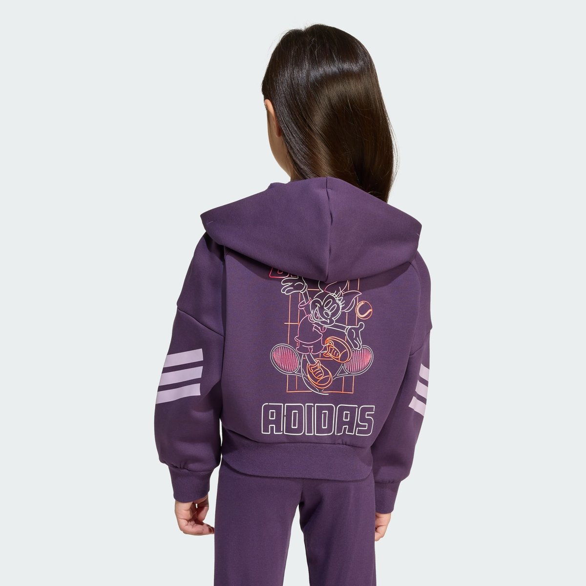 Veste De Survêtement Disney Minnie Mouse Enfants Veste De Survêtement Disney Minnie Mouse Enfants aurora plum / powder plum / lucid pink, ADIDAS SPORTSWEAR