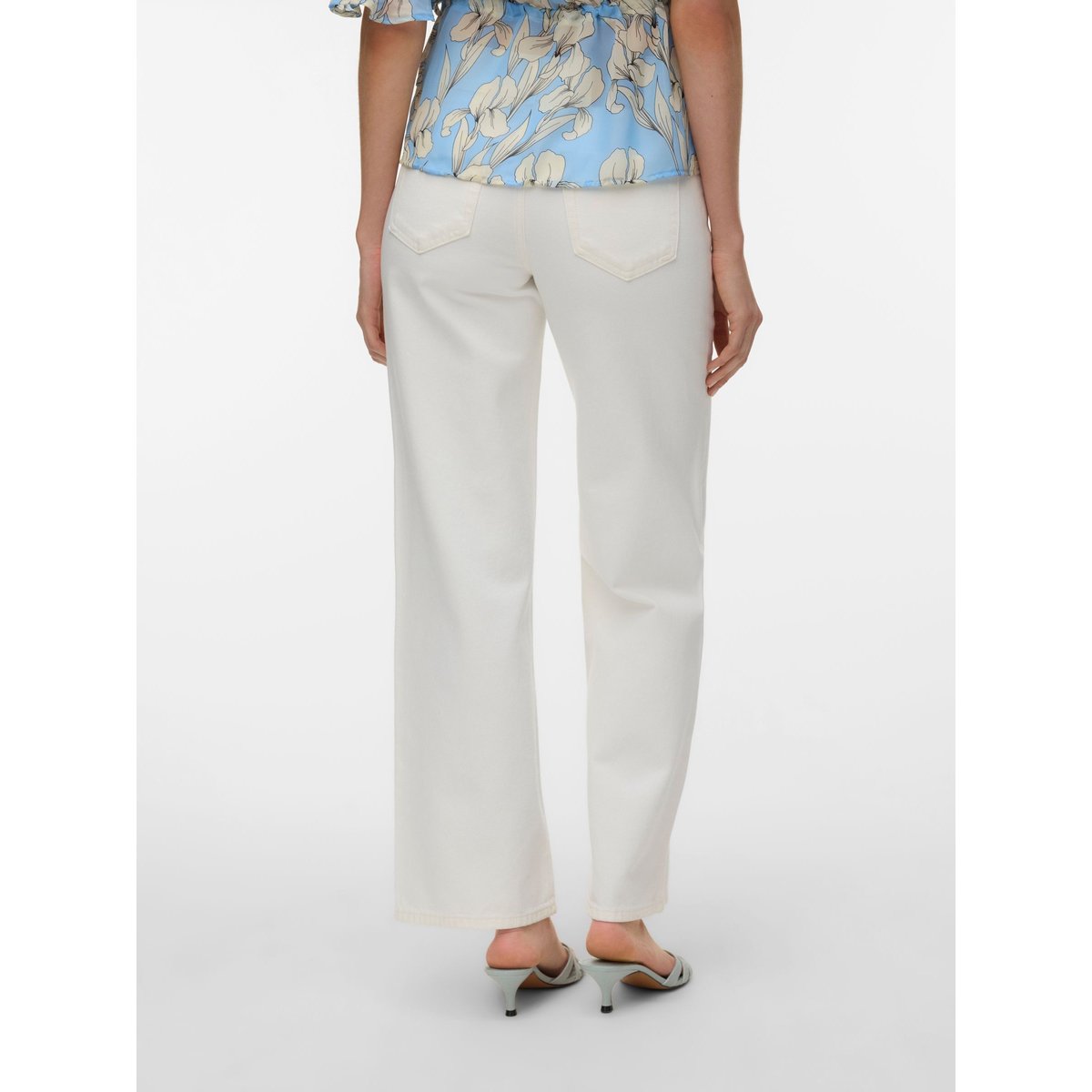 Jean À Coupe Large ecru, VERO MODA