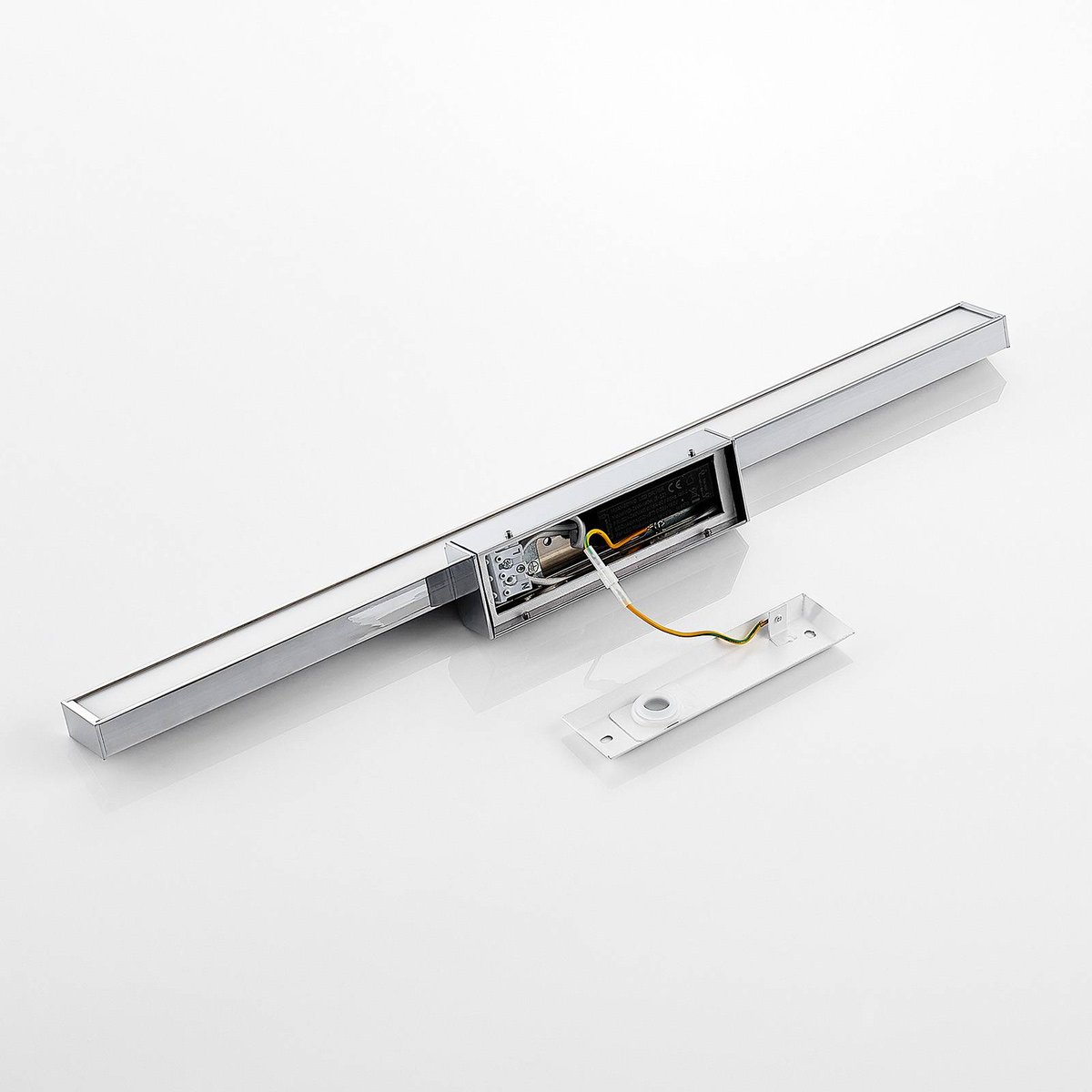 Applique en aluminium moderneLED, Alenia blanc, chrome, LINDBY