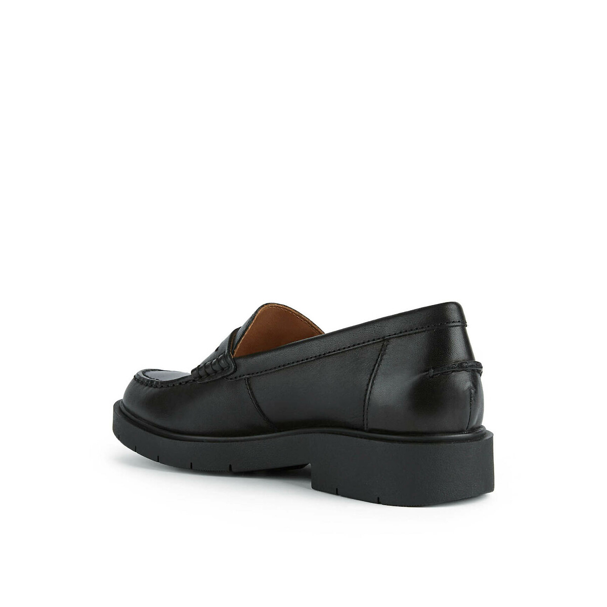 Mocassins en cuir respirant Spherica EC1 noir, GEOX