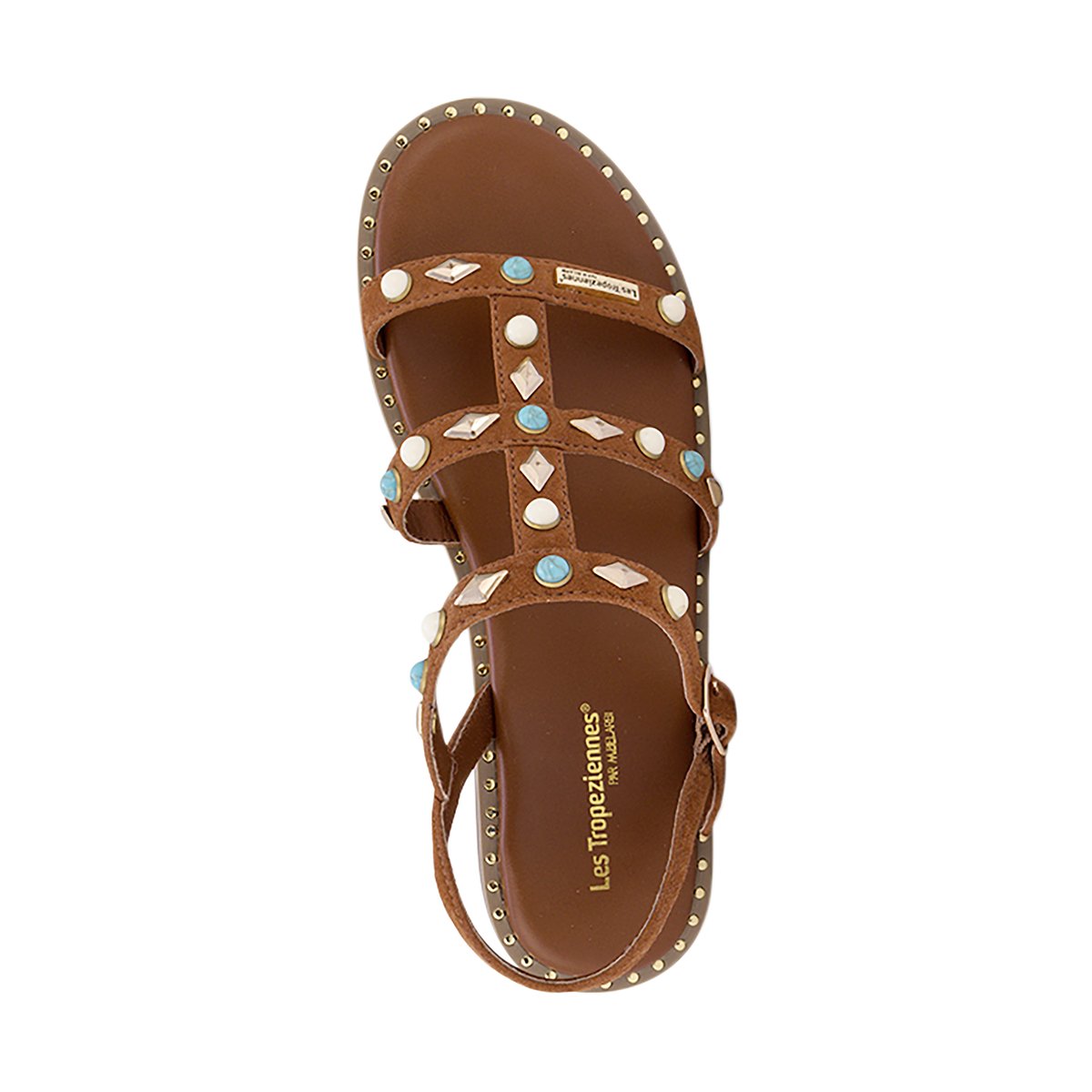 Sandales Plates Cuir Les Tropeziennes Par M.belarbi Corikalow camel, LES TROPEZIENNES PAR M.BELARBI