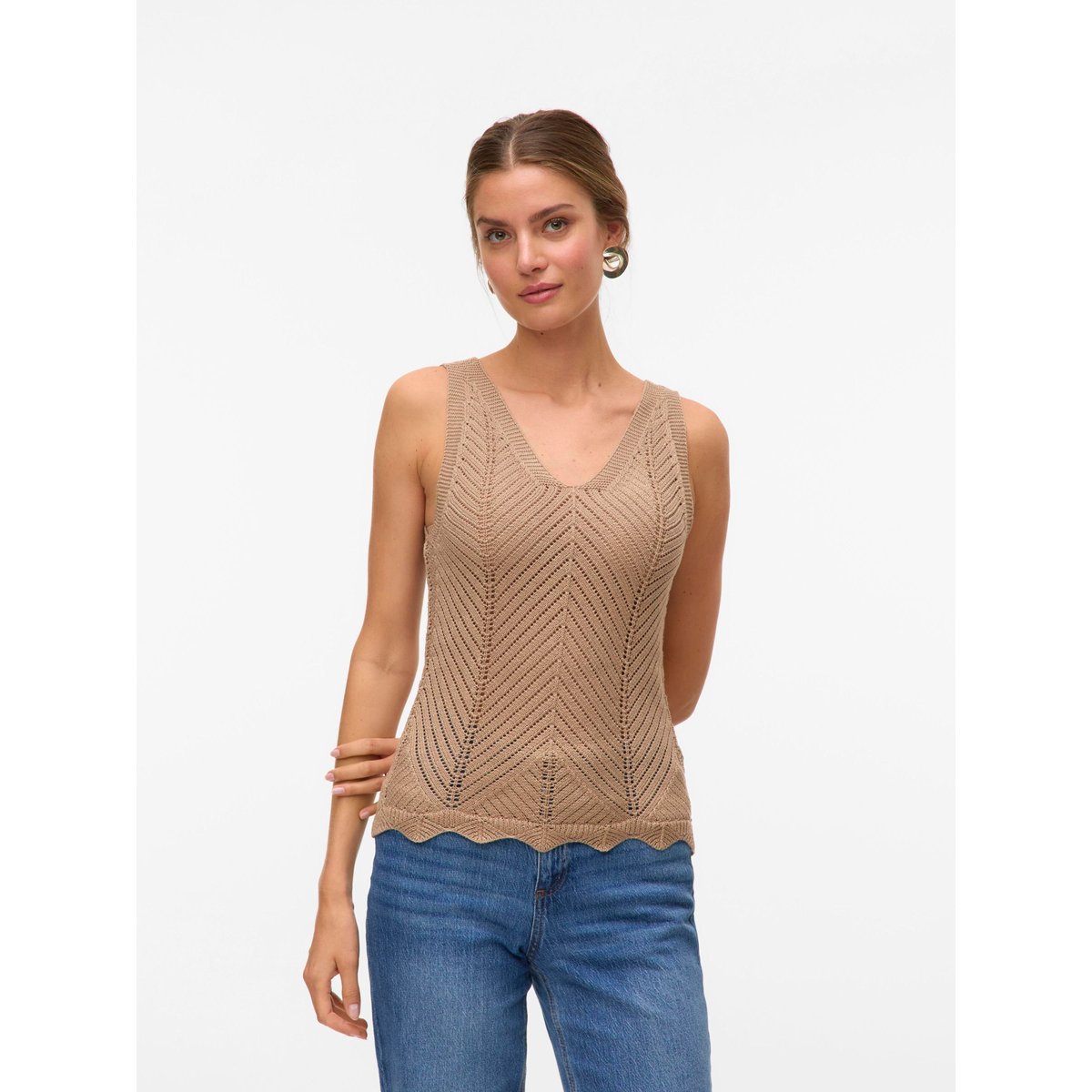 Pull En Maille silver mink, VERO MODA