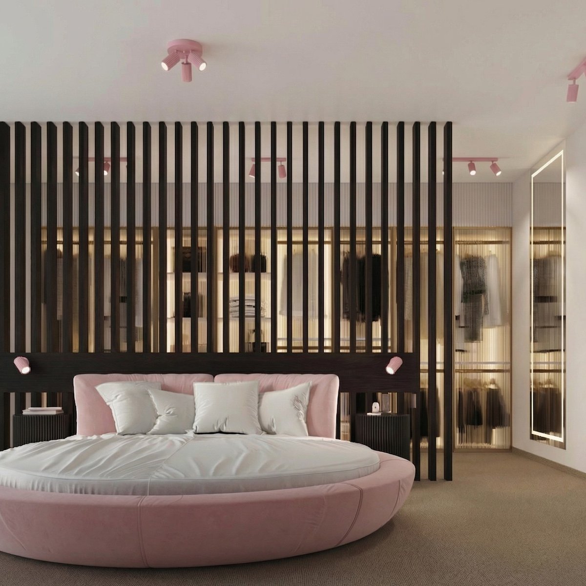 Applique murale Aluminium Rose GU10 1 KARBON rose, EDEN
