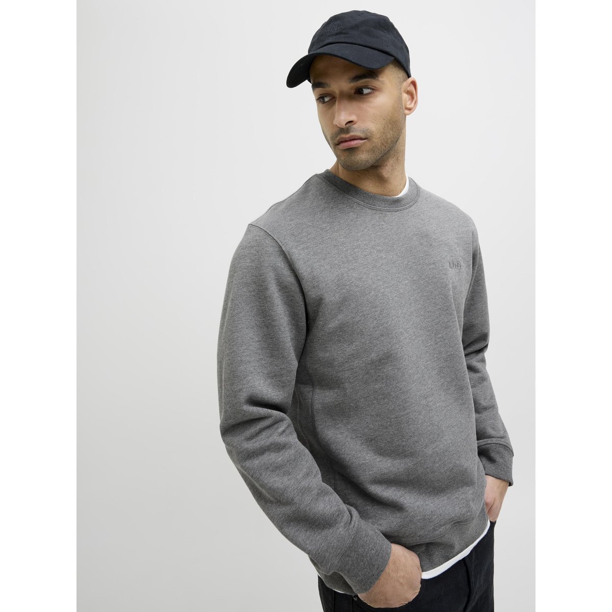 Sweat-Shirt grey melange, JACK & JONES