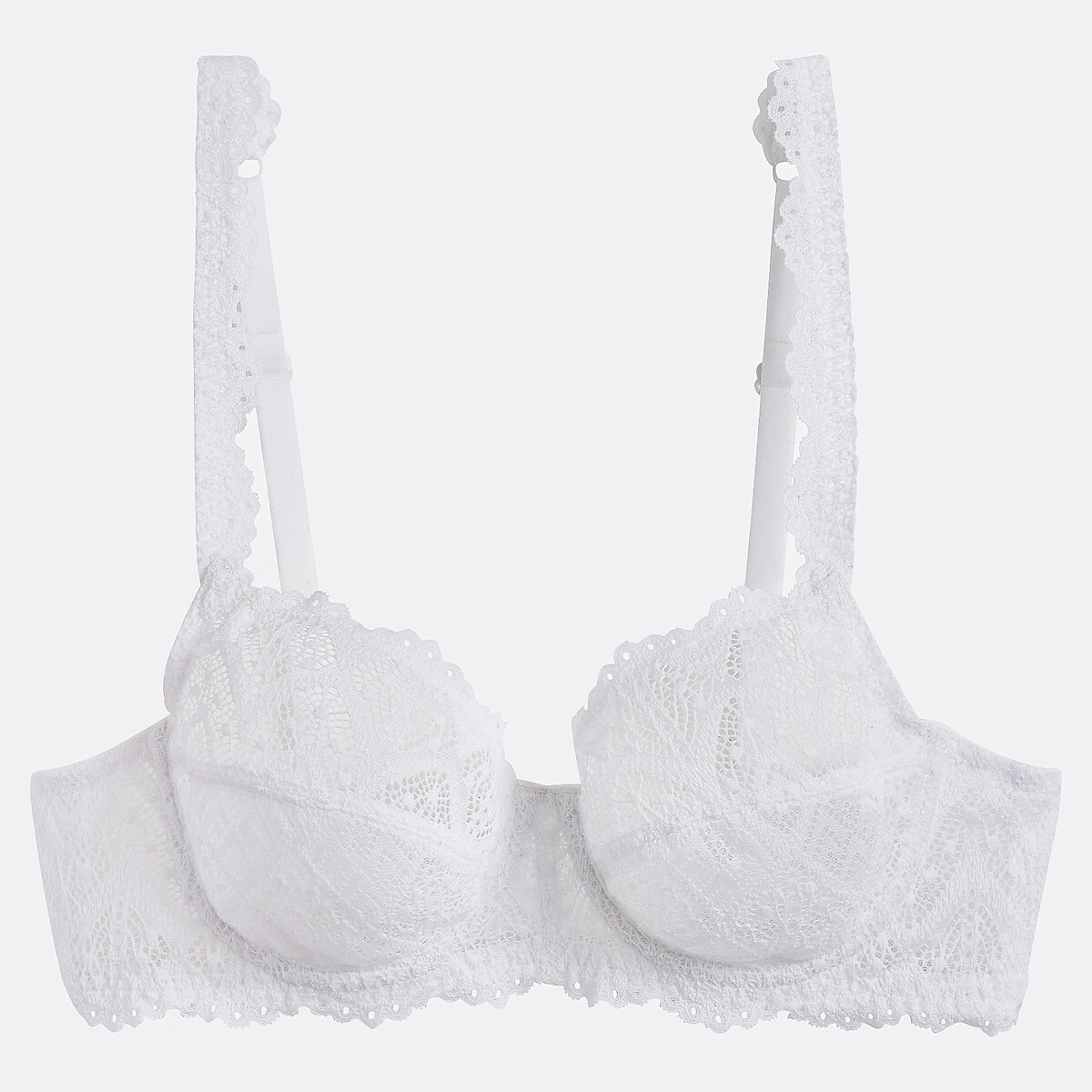 Lison Full Cup Bra in Lace white, LA REDOUTE COLLECTIONS