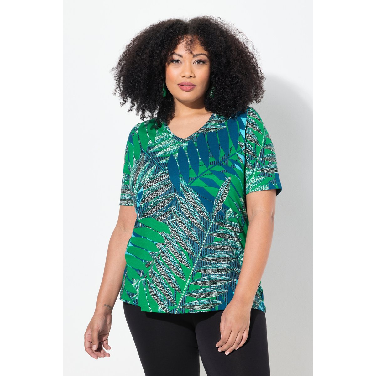 T-shirt noir, ULLA POPKEN