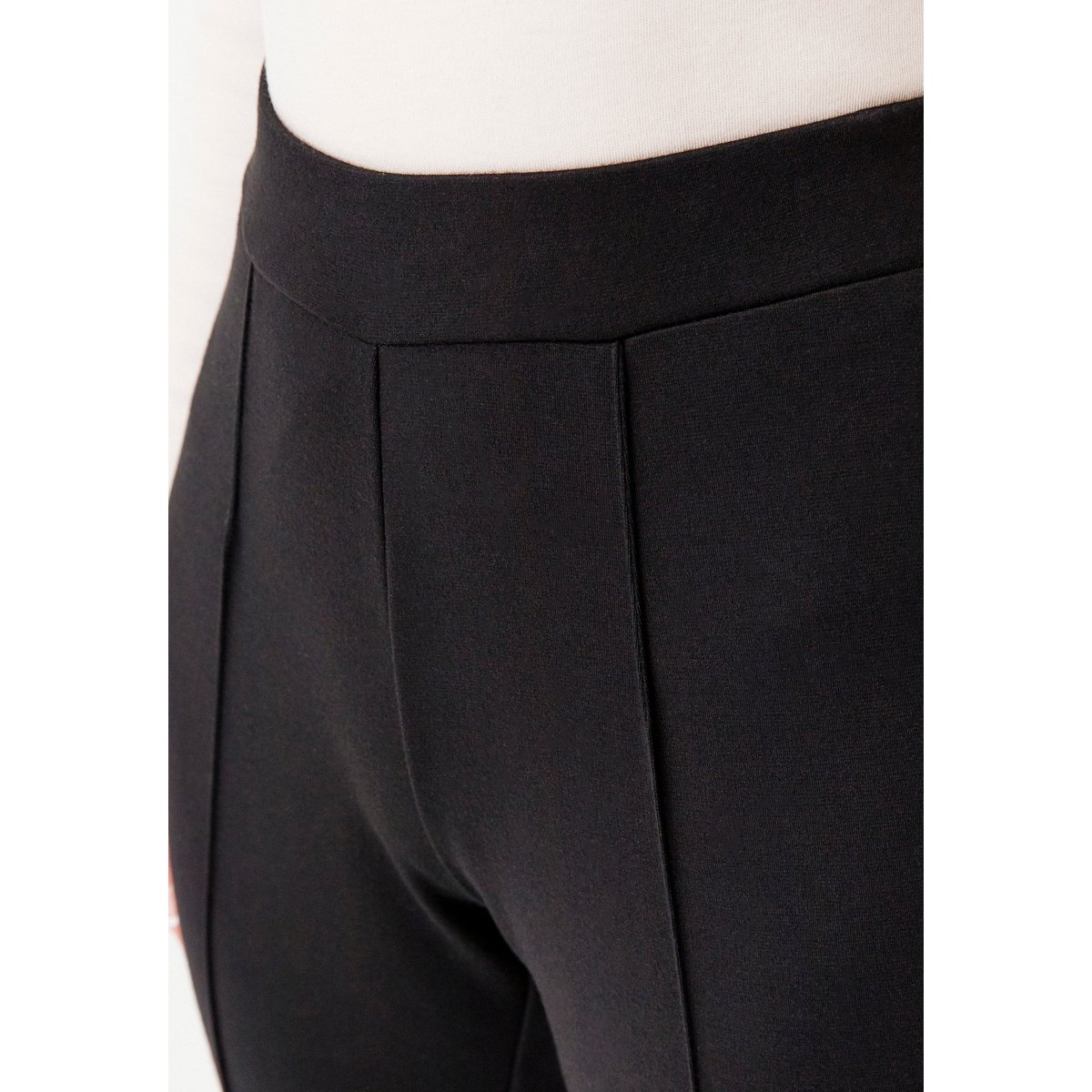 Pantalons maille milano - Lot de 2 gris chevrons + noir, DAMART