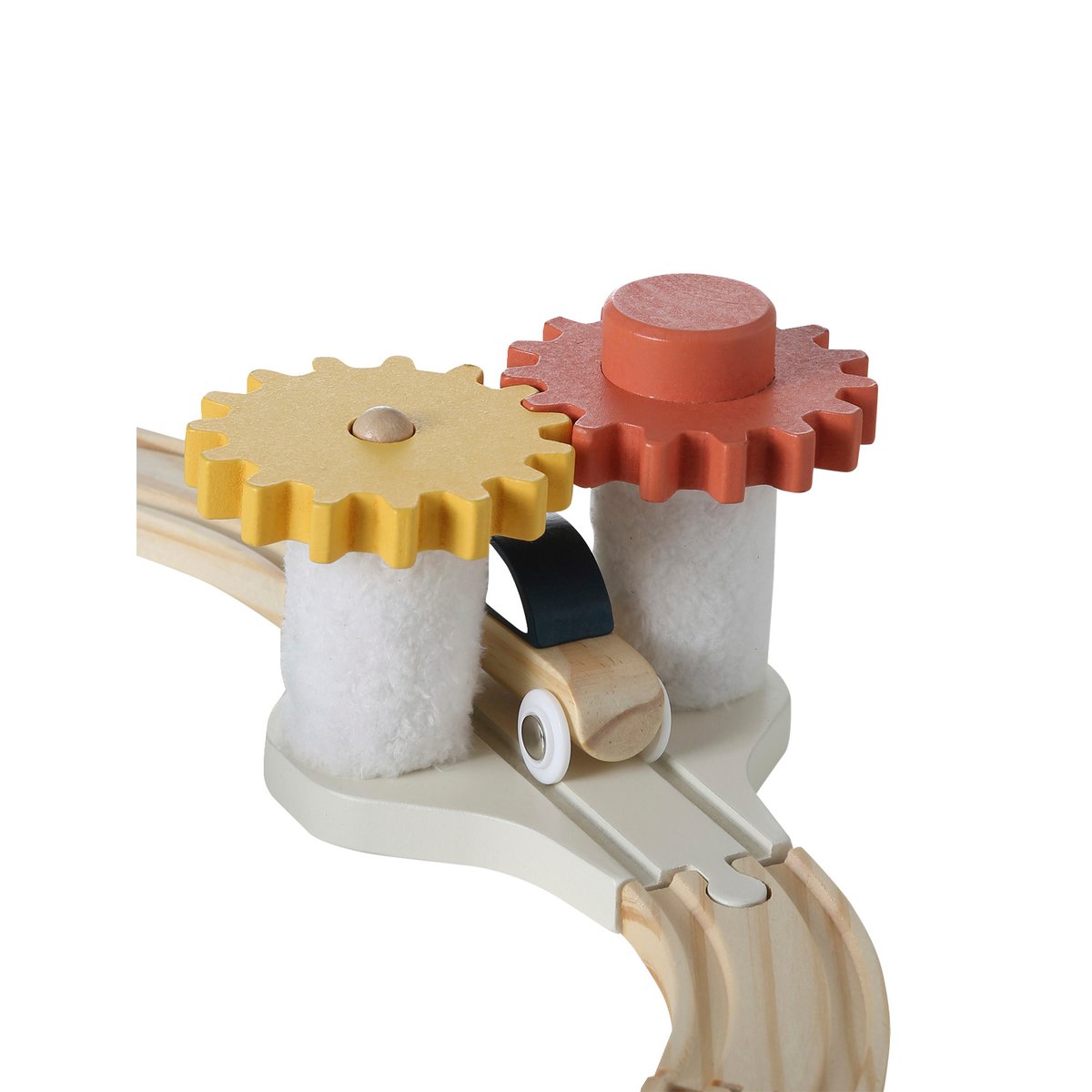 Circuit de train multi-activités en bois FSC® couleur unique, VERTBAUDET