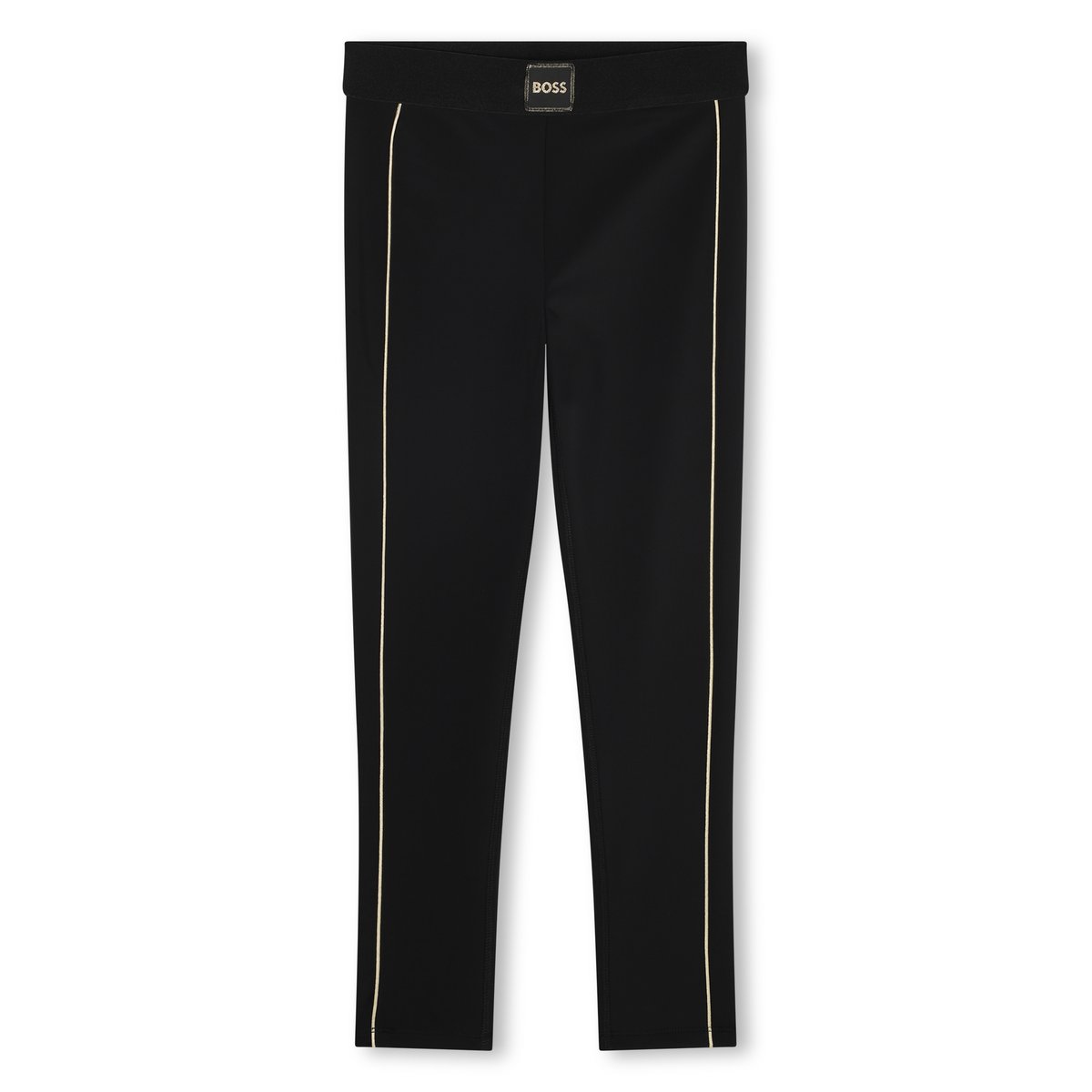 Leggings in jersey black, BOSS KIDSWEAR