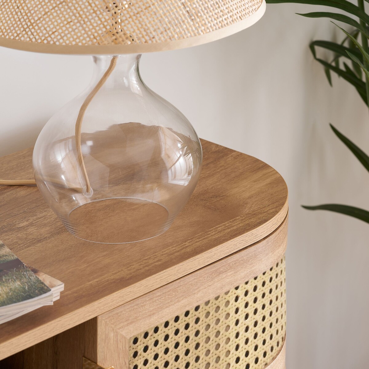 Naya Rattan Console Table natural oak, SO'HOME