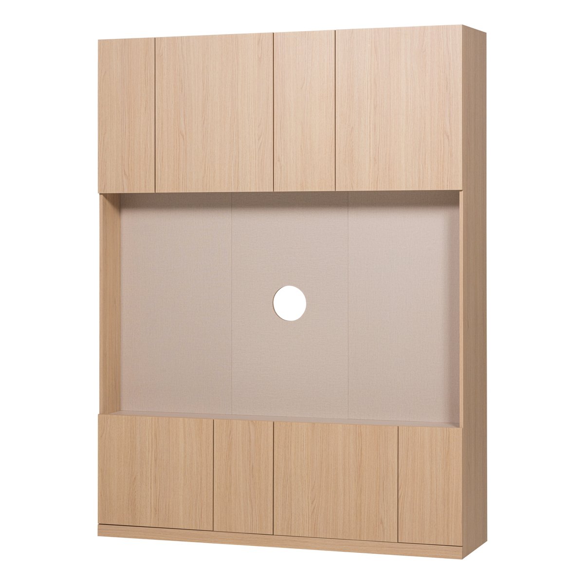 Meuble TV en décor chêne BUILD naturel, WOOOD