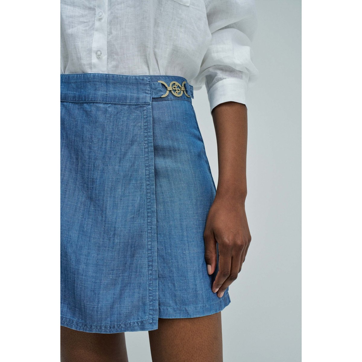 SKORT EN LIGHTDENIM bleu, SALSA JEANS