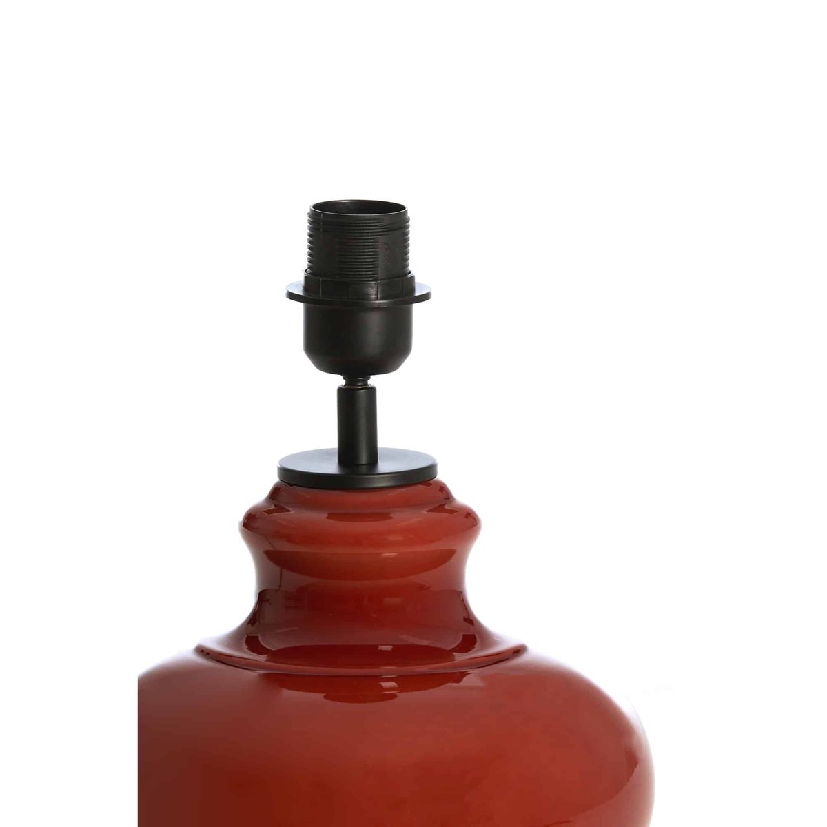 Base De La Lampe Verre VERDE marron, LIGHT & LIVING 