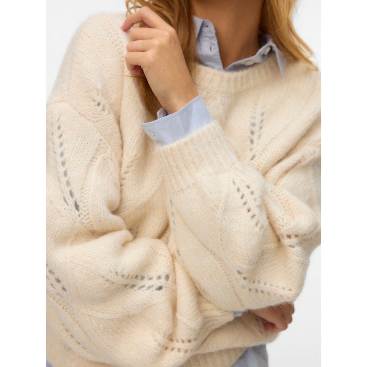 Pull En Maille birch, VERO MODA