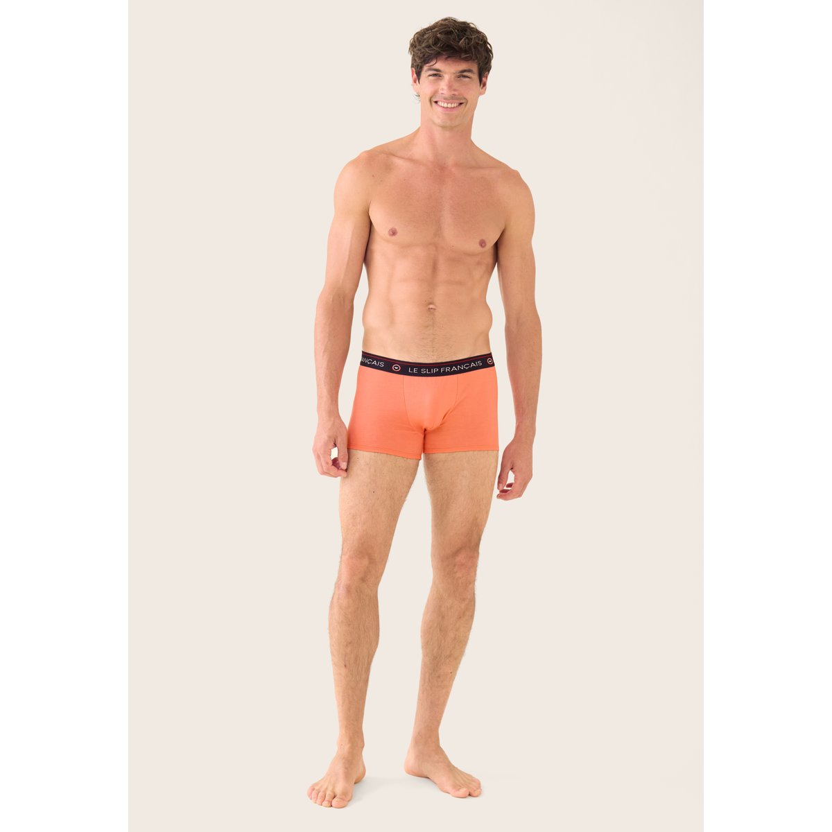 Boxer rose en coton Redoutable rose peche, LE SLIP FRANCAIS