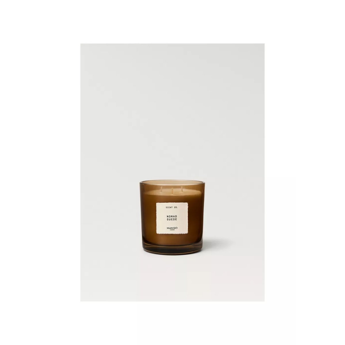 Bougie parfumée NOMAD SUEDE 500 g marron, MANGO HOME