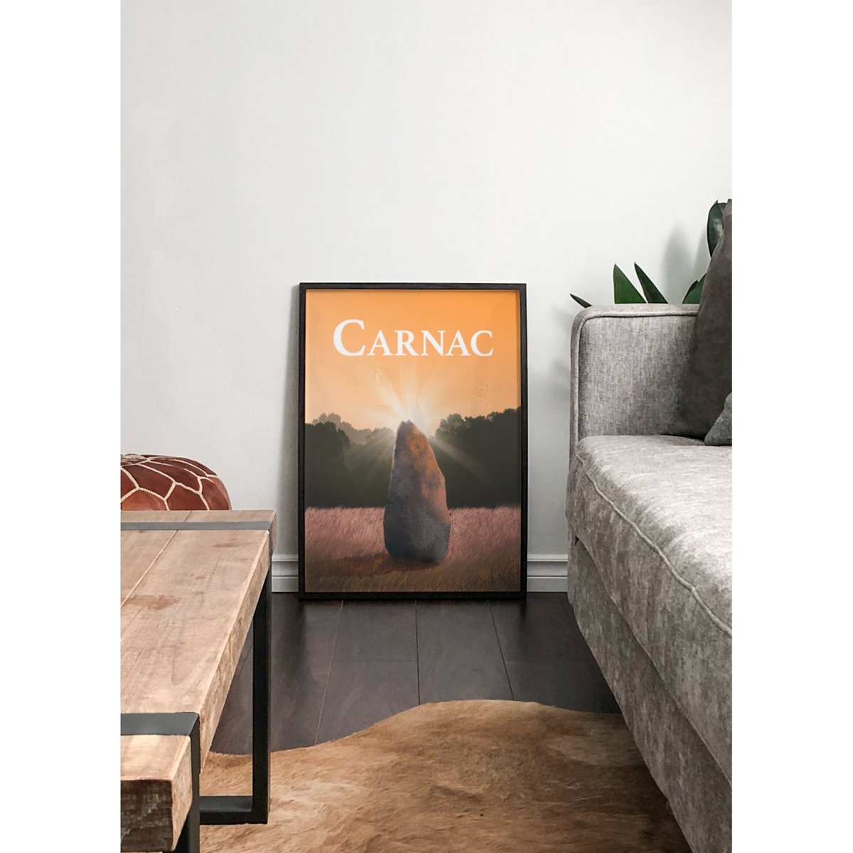Affiche ville Carnac blanc, L'AFFICHERIE
