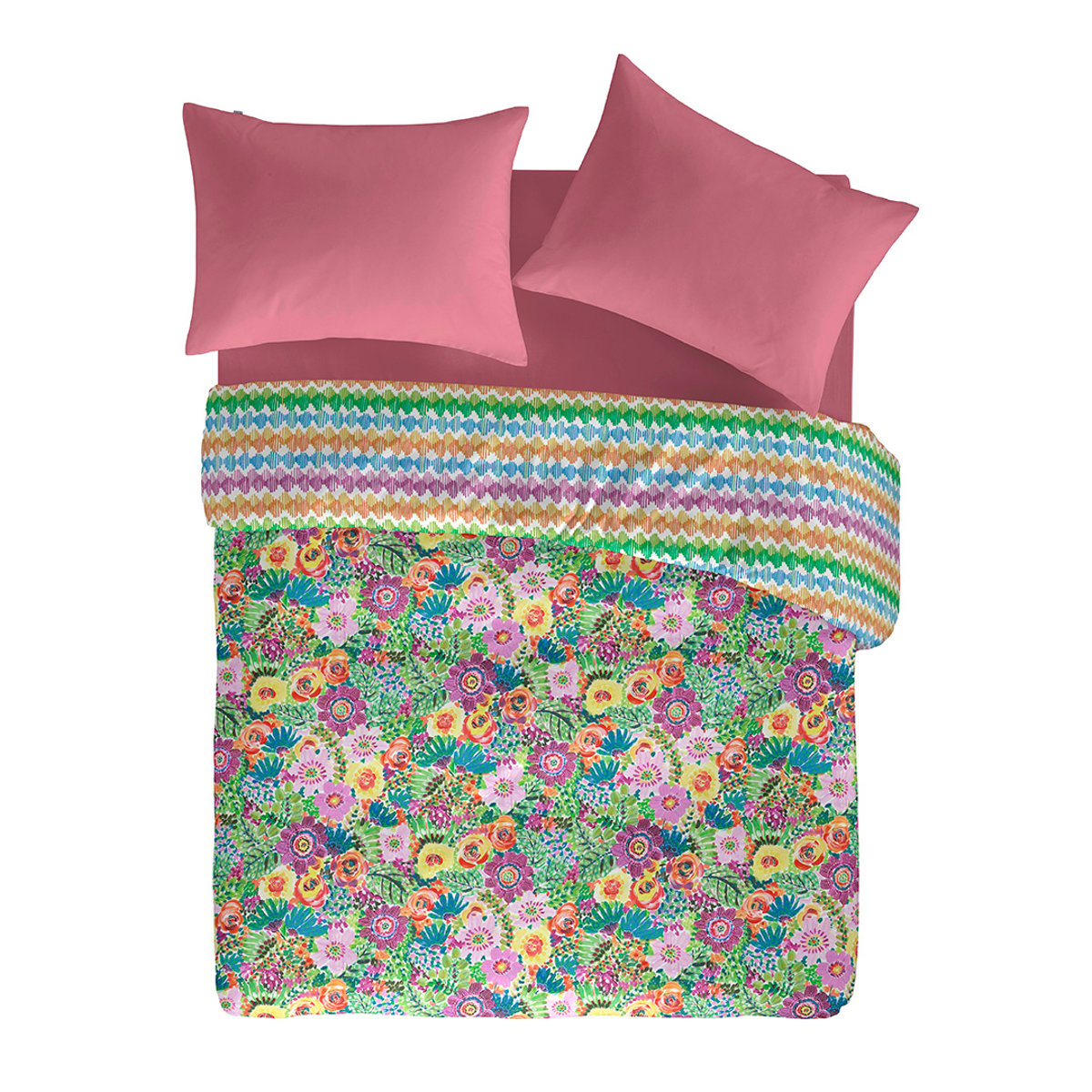 Housse de couette 100% coton LOLA multicolore, NAF NAF HOME