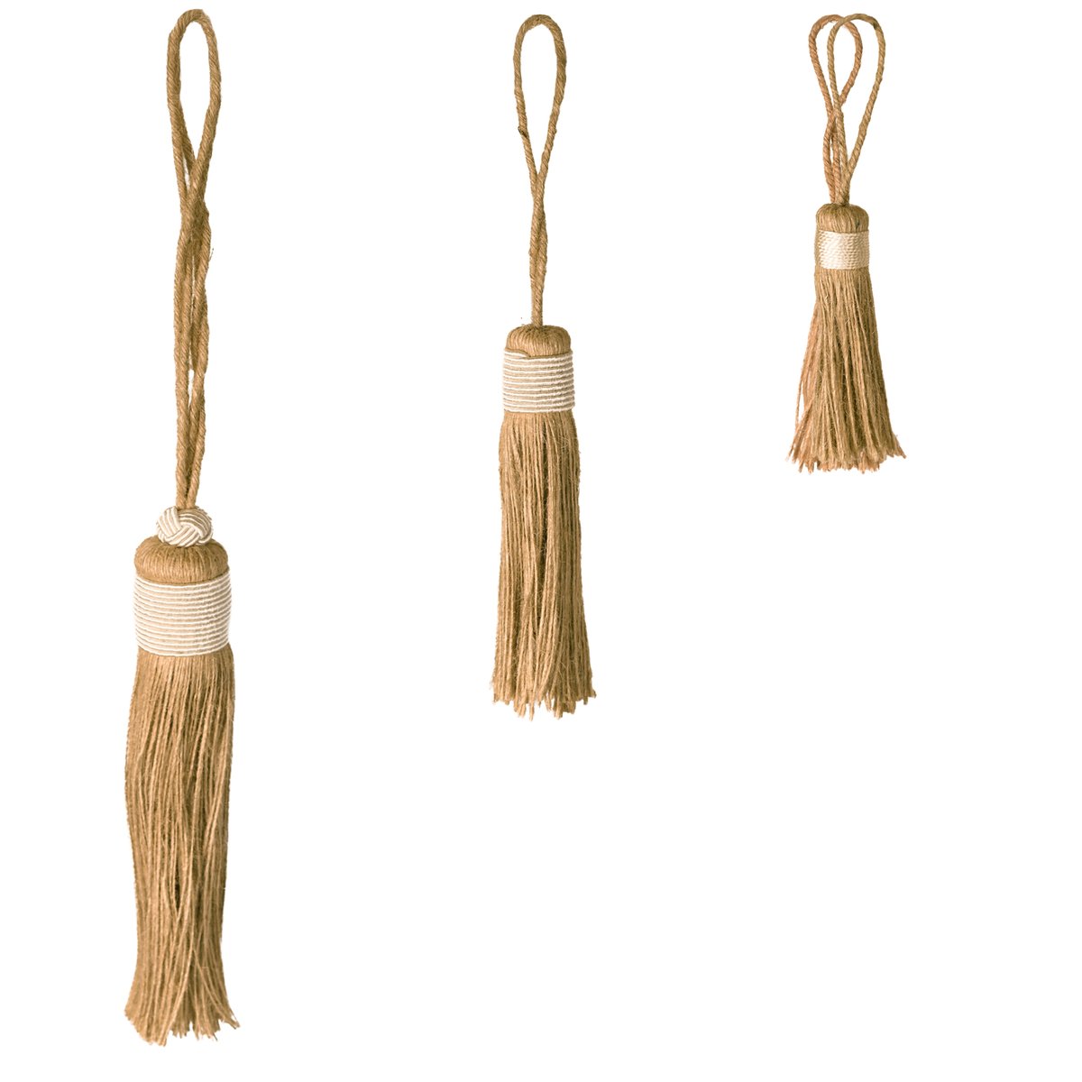 Embrasse pompon naturel -  LOJI blanc, HOME MAISON
