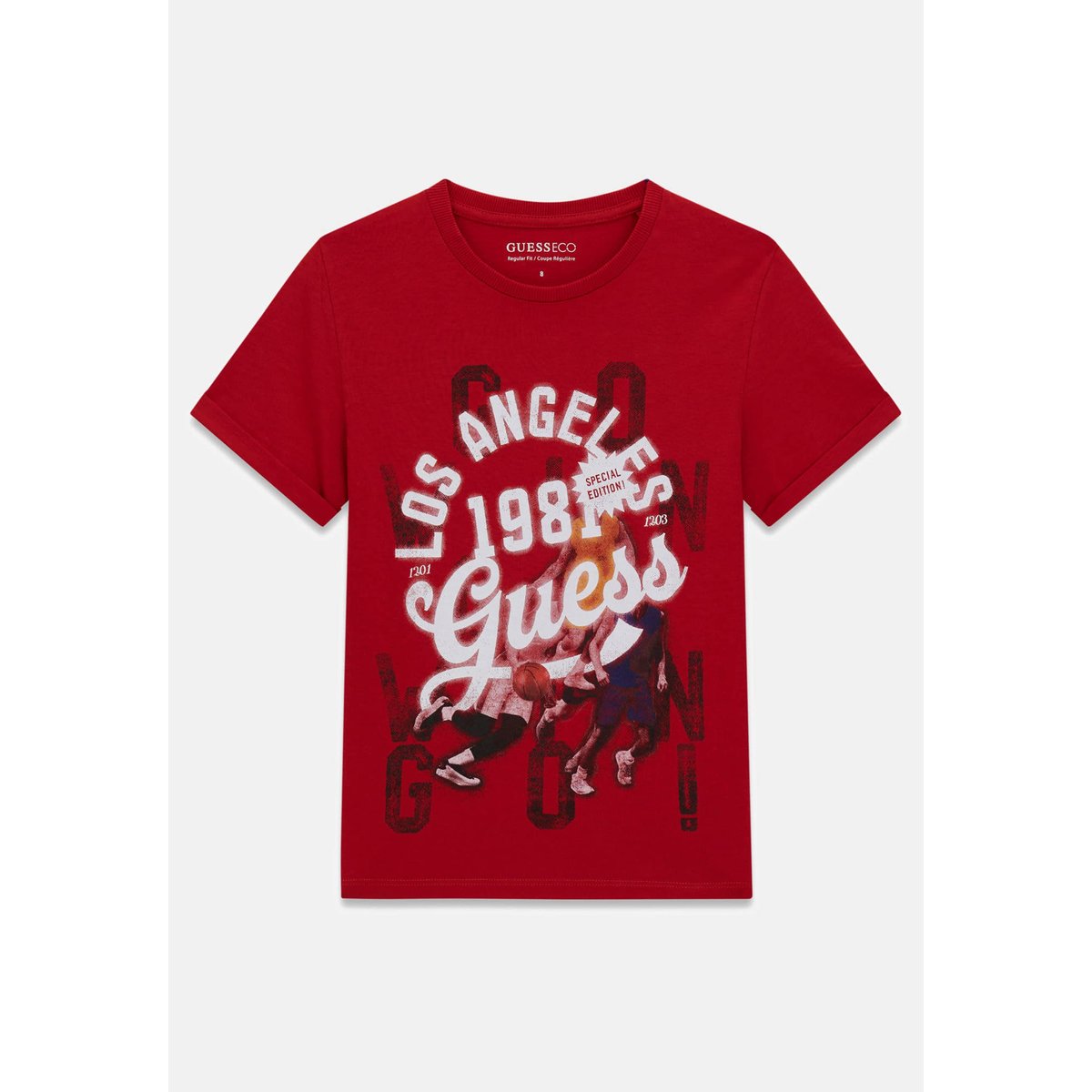 T-Shirt Imprimé rouge, GUESS KIDS