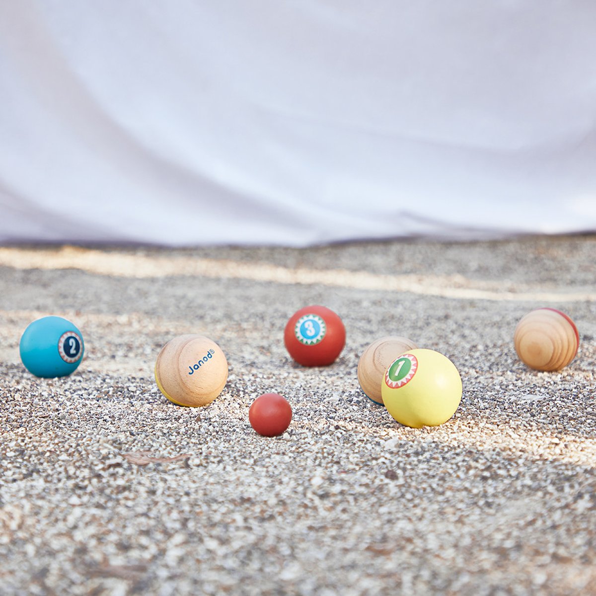 Jeu De Pétanque En Bois, Jeu De Plein Air multicolore, JANOD