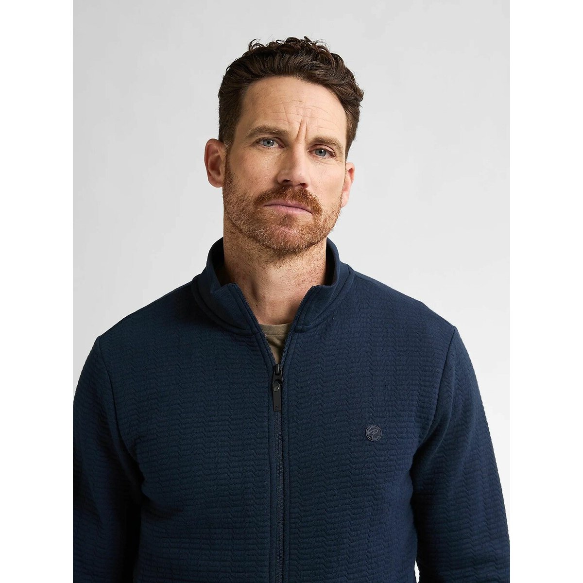 Quarter-Zip Sweatshirt navy blue, PETROL INDUSTRIES