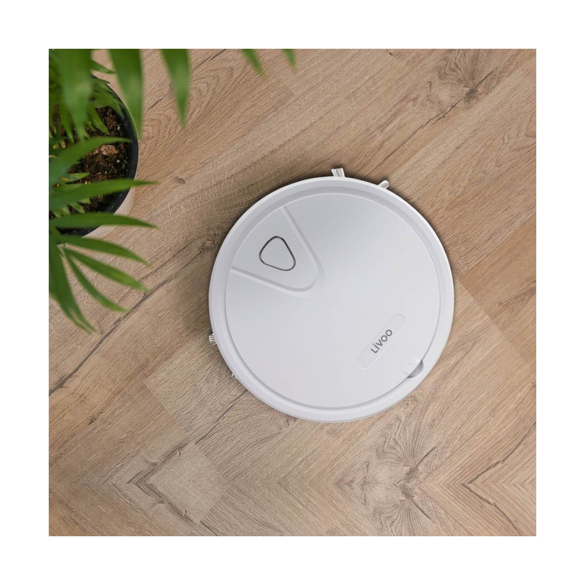 Aspirateur robot blanc, LIVOO