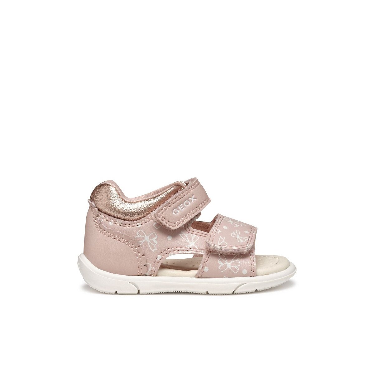 Sandales avec talon fermé, ZAPITO rose pale, GEOX