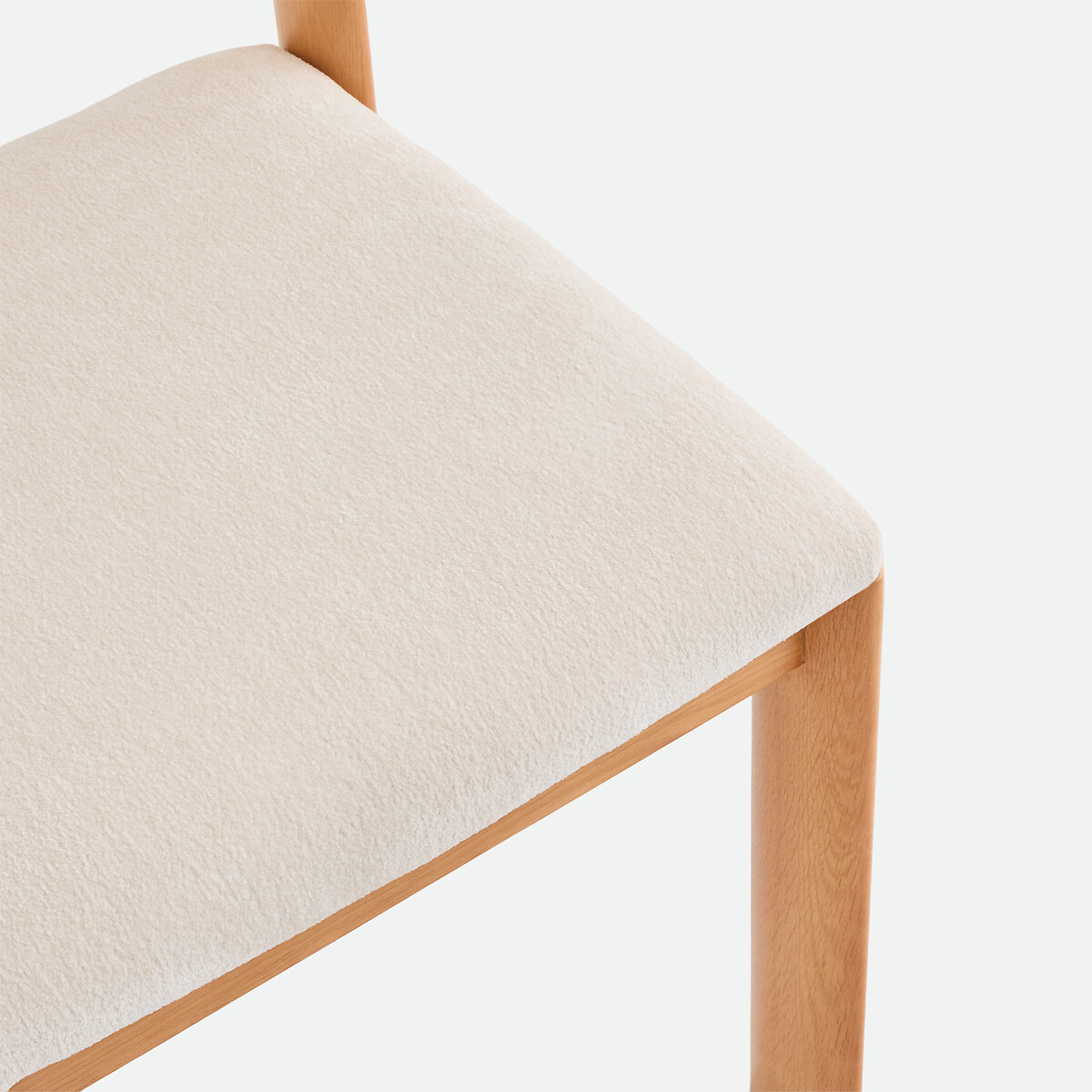 Silla de tela texturizada, OLIVER roble/blanco roto, LA REDOUTE INTERIEURS