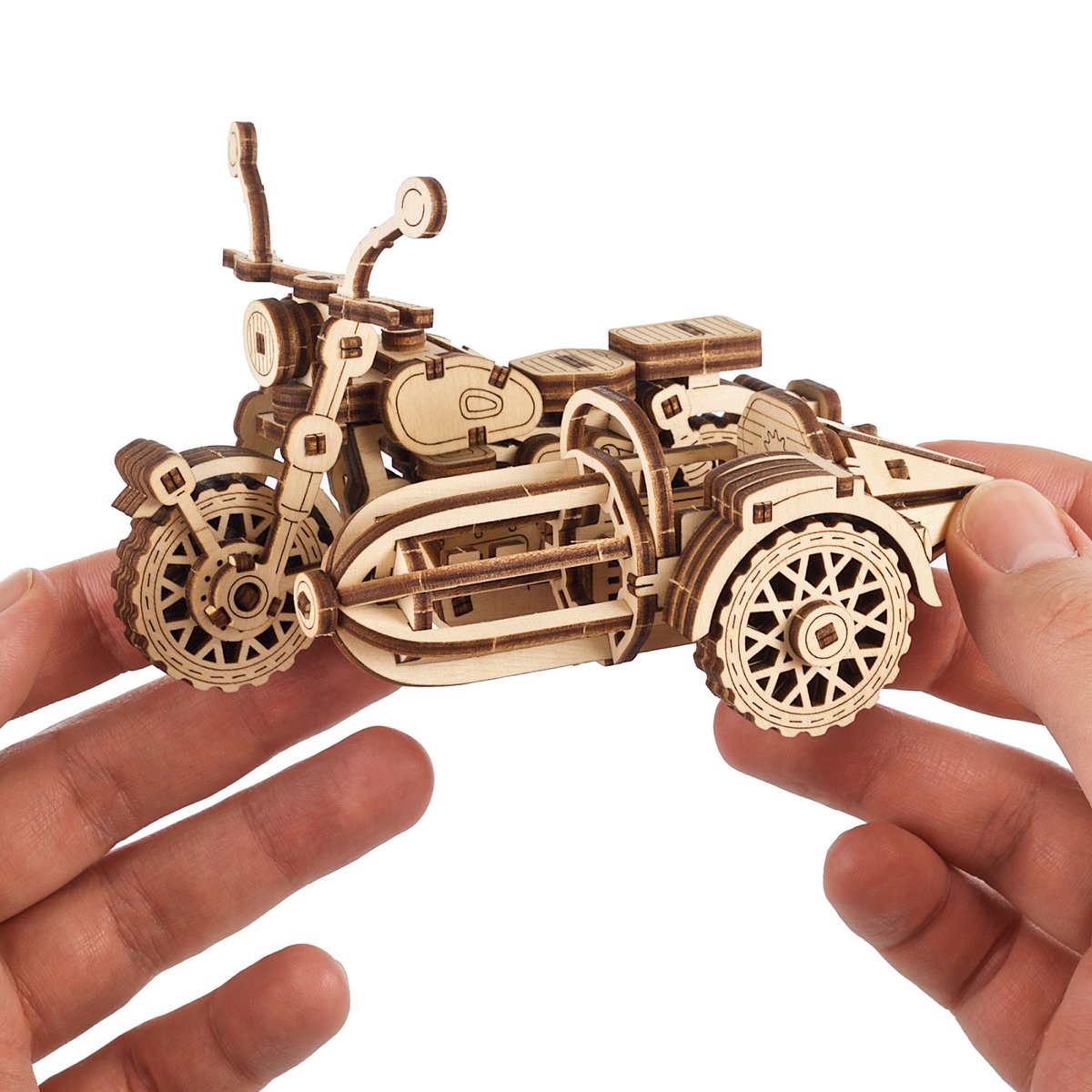 Puzzle 3D Moto volante de Hagrid beige, UGEARS