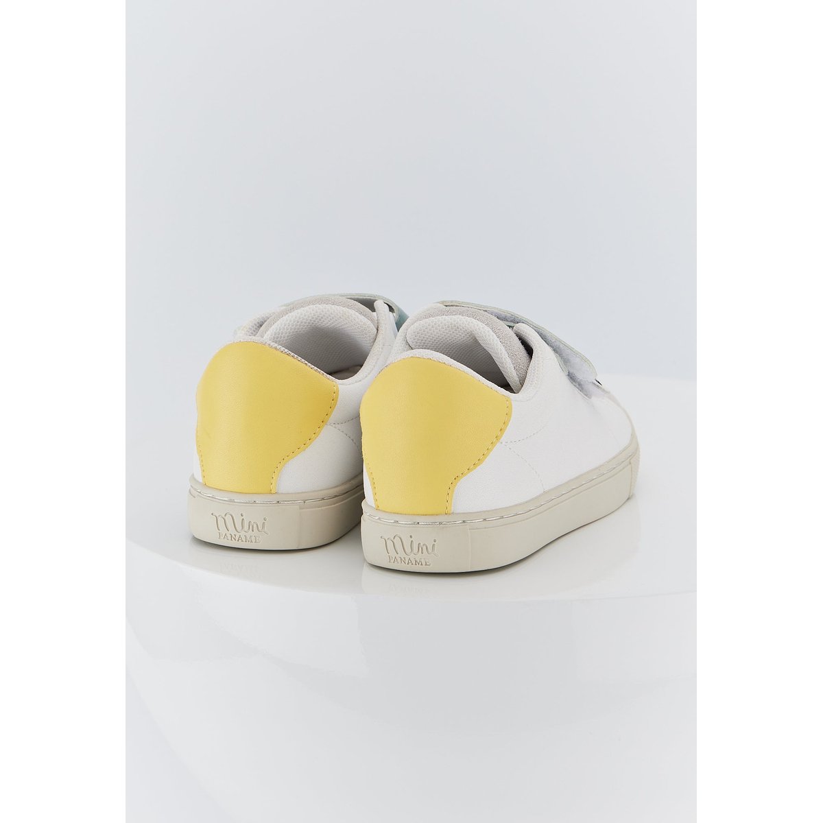 Baskets Enfant En Cuir Mini Edith Je Kiff Tonton blanc, BONS BAISERS