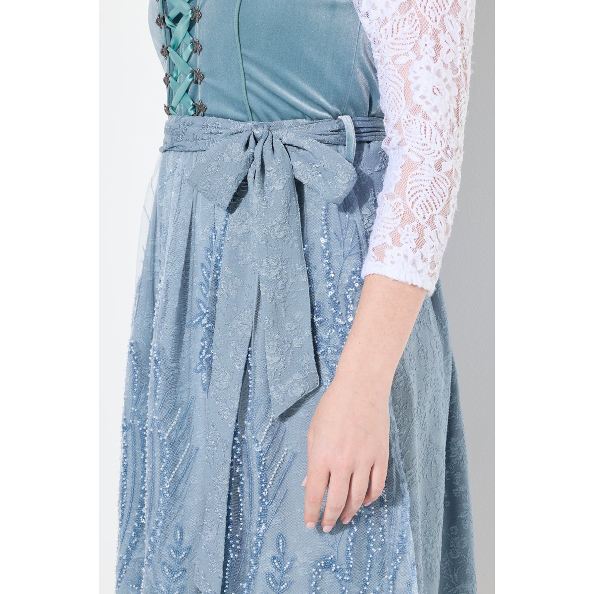 Dirndl sans manches bleu glacier, ULLA POPKEN